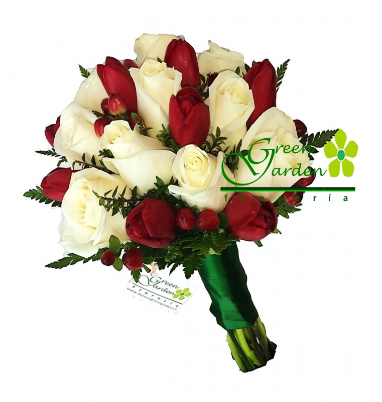 Bouquet de tulipanes y rosas con despacho a domicilio en providencia